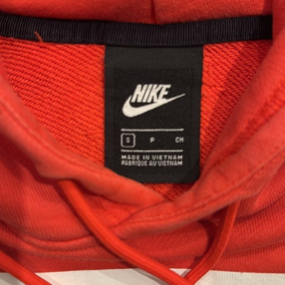 Nike Sportswear French Terry Hoodie 'Lt Crimson' Men's Size S - Picture 4 of 6